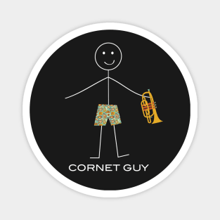 Funny Mens Cornet Design Magnet